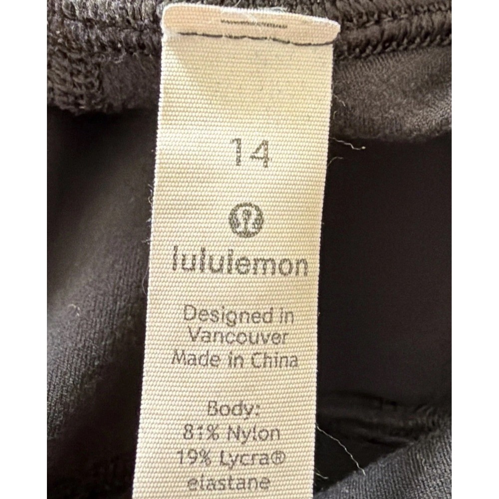 🍋EUC lululemon Unlimit HR Tight 25" Keyhole leggings Black 14 W5CPZS - Picture 8 of 8